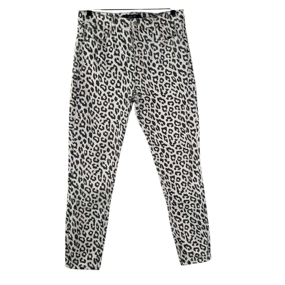 Joe's Jeans Women's Slim High Rise Black White Stretch Animal Print Jeans 31